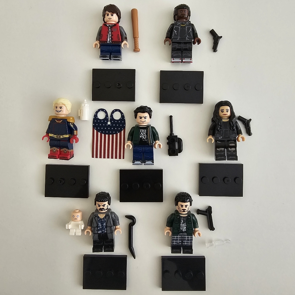 Lot of 7 Lego Compatible The Boys Minifigures Minifigs